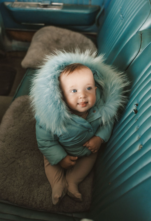 IBIS POWDER BLUE WRAP COAT