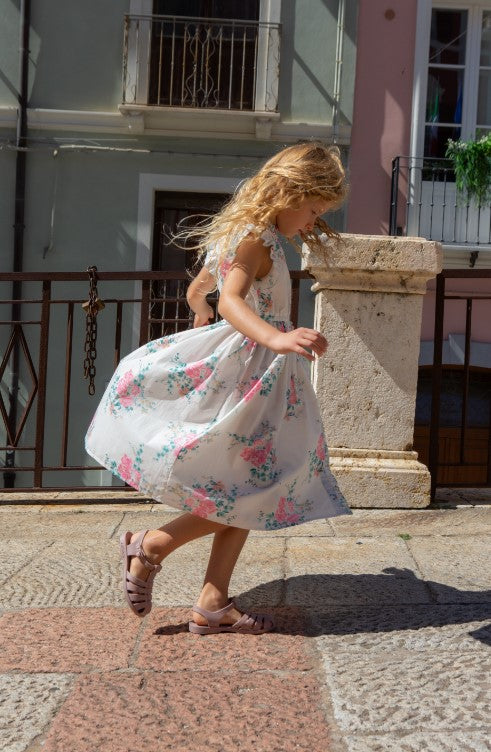 CERA UNA VOLTA BLUE/PINK ROSE CLUSTER JUMPER