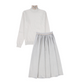 BAMBOO LIGHT GREY RUFFLE NECK SWEATER SET