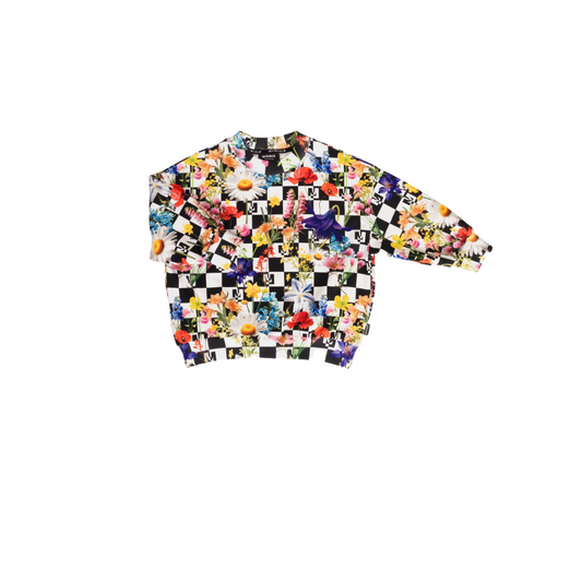 MINIKID FLORAL PRINTED SWEATSHIRT