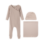MARMAR COPENHAGEN BEIGE RIBBED WRAP SET
