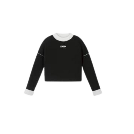 DKNY BLACK/WHITE REVERSIBLE SWEATER