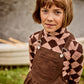 LITTLE PARNI BROWN ARGYLE TURTLENECK
