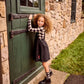 LITTLE PARNI BLACK ARGYLE TURTLENECK