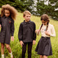 LITTLE PARNI GREY DENIM COLLARED POLO