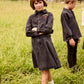 LITTLE PARNI BLACK DENIM DROP WAIST SKIRT