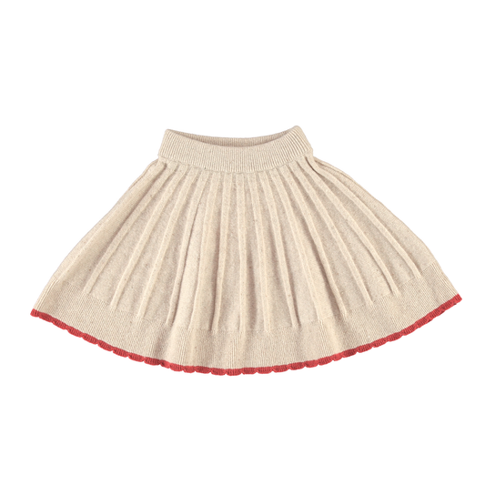 BEBE ORGANIC BEIGE TEXTURED KNIT SKIRT