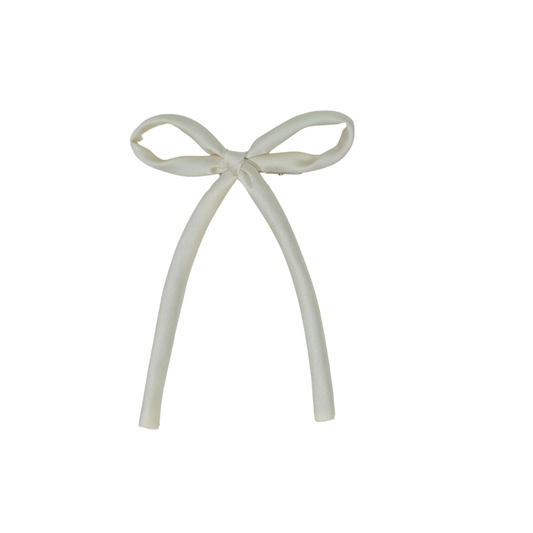 BANDEAU CREAM SILK ROPE BOW [FINAL SALE]