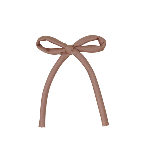 BANDEAU SALMON PINK SILK ROPE BOW [FINAL SALE]