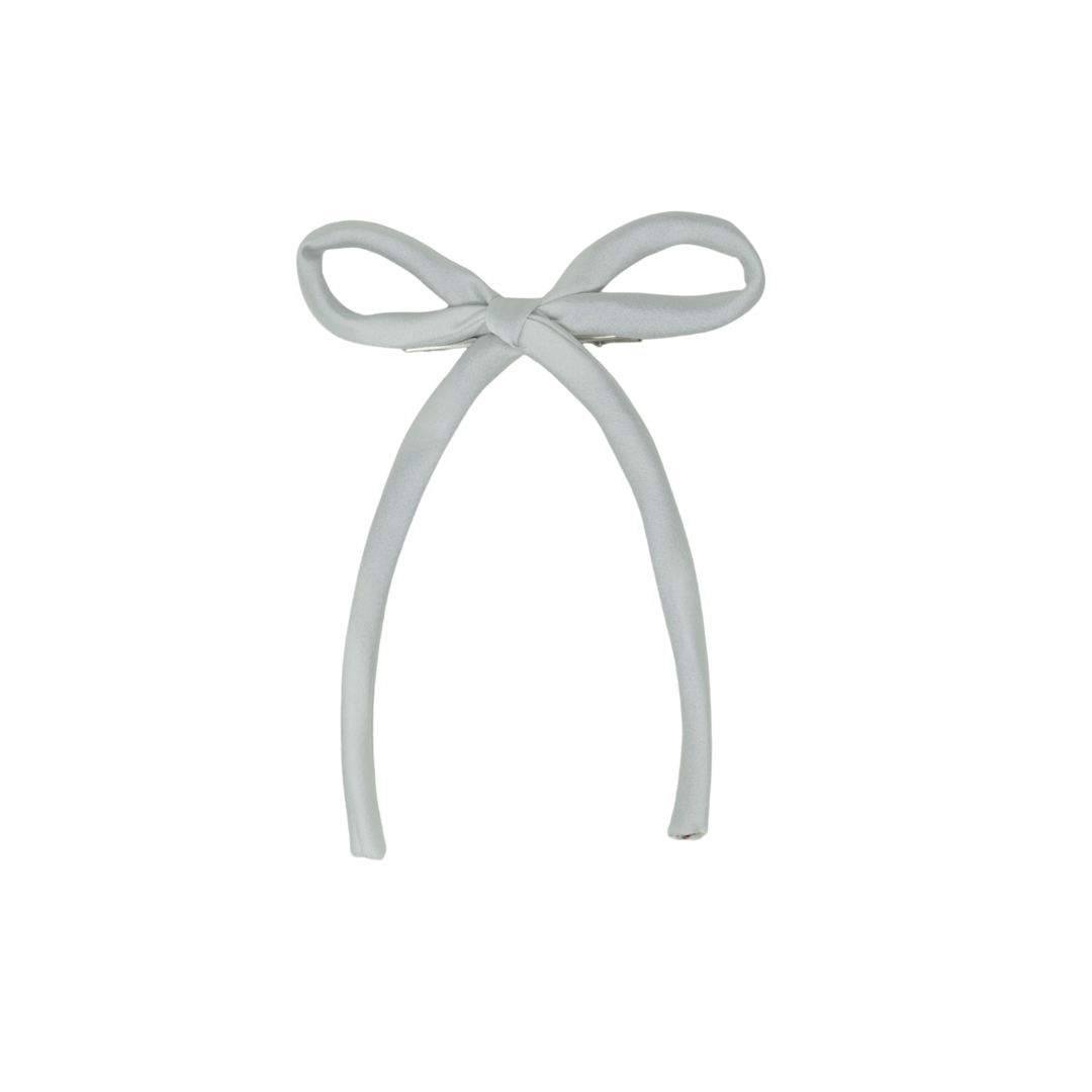 BANDEAU WHITE SILK ROPE BOW [FINAL SALE]