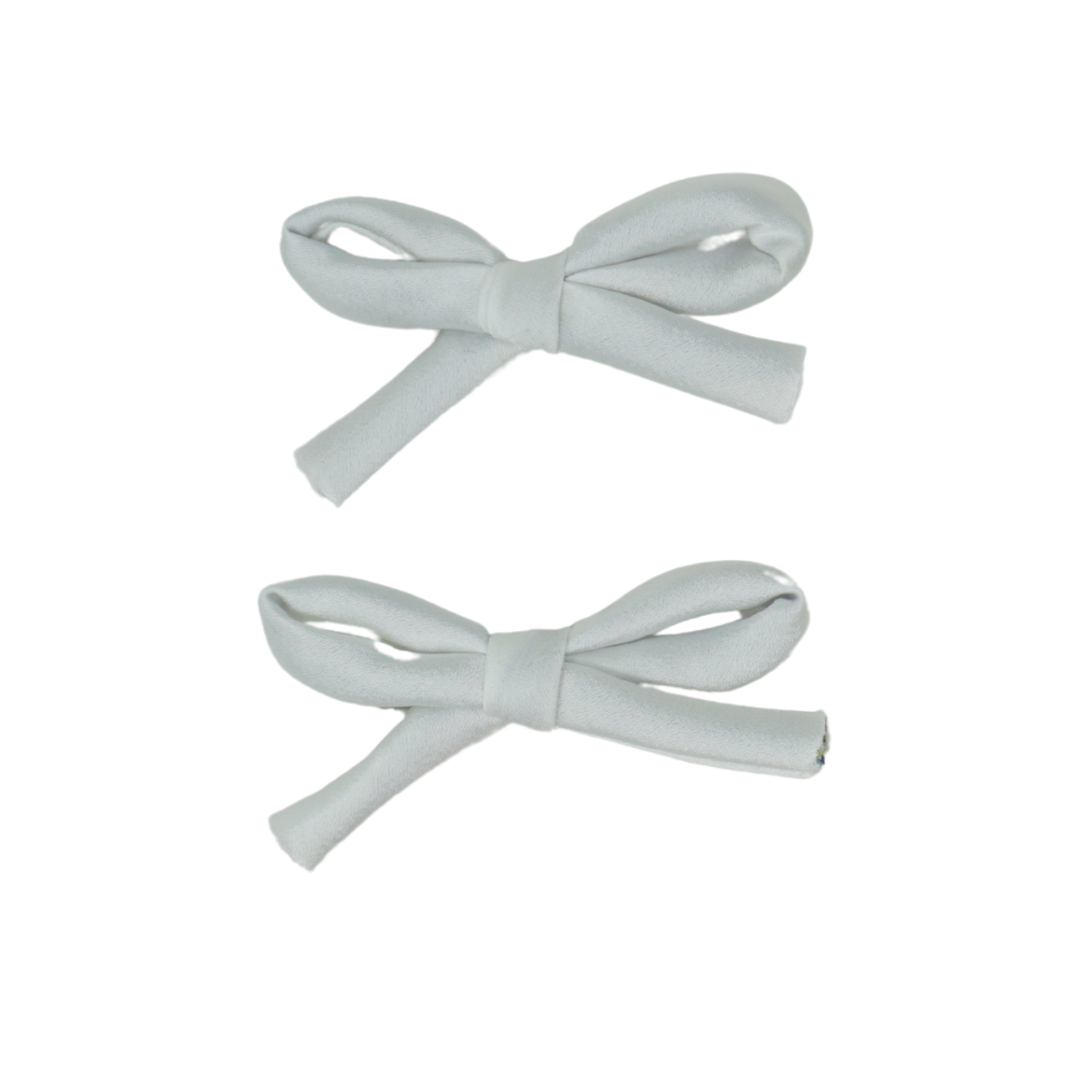BANDEAU WHITE SILK ROPE MINI BOW SET [FINAL SALE]