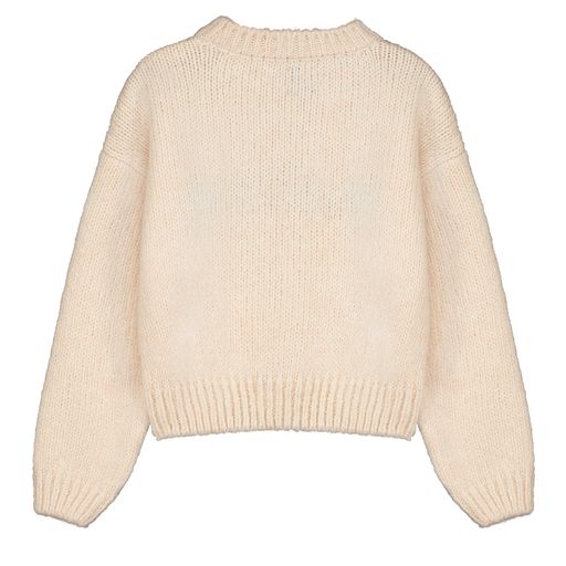 LETTER TO THE WORLD CREAM LOGO SWEATER