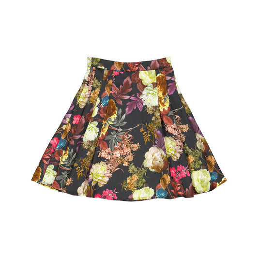 CHRISTINA ROHDE MULTI COLOR FLORAL PLEAT SKIRT [FINAL SALE]