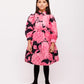 CHRISTINA ROHDE BLACK/MAGENTA DROP WAIST QUILTED SKIRT
