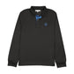 3 BUTTONS BLACK/BLUE CONTRAST POLO