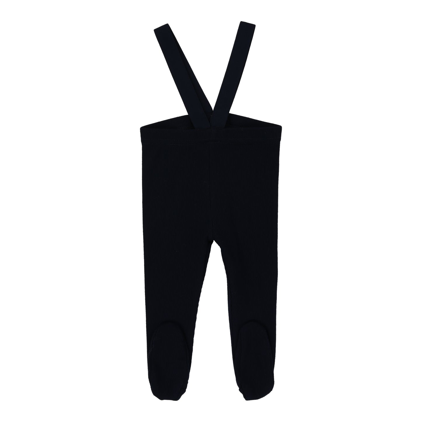 LIL LEGS BLACK RIBBED SUSPENDER LEGGING [FINAL SALE]