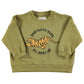PIUPIUCHICK OLIVE GREEN TIGER PATCH SWEATSHIRT