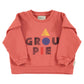 PIUPIUCHICK CORAL WORDED SWEATSHIRT