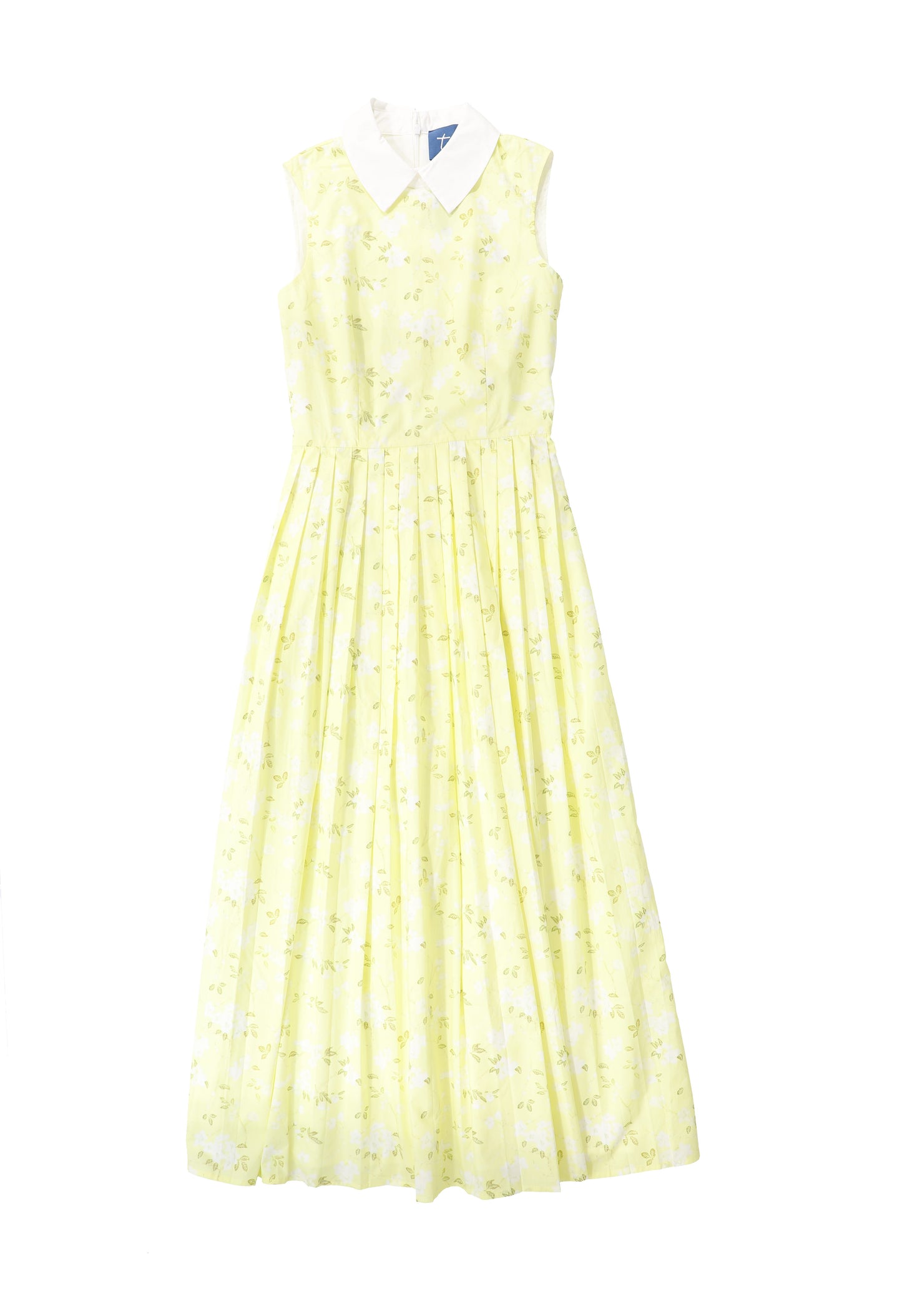 TEA YELLOW COLLAR PLEAT JUMPER [FINAL SALE]