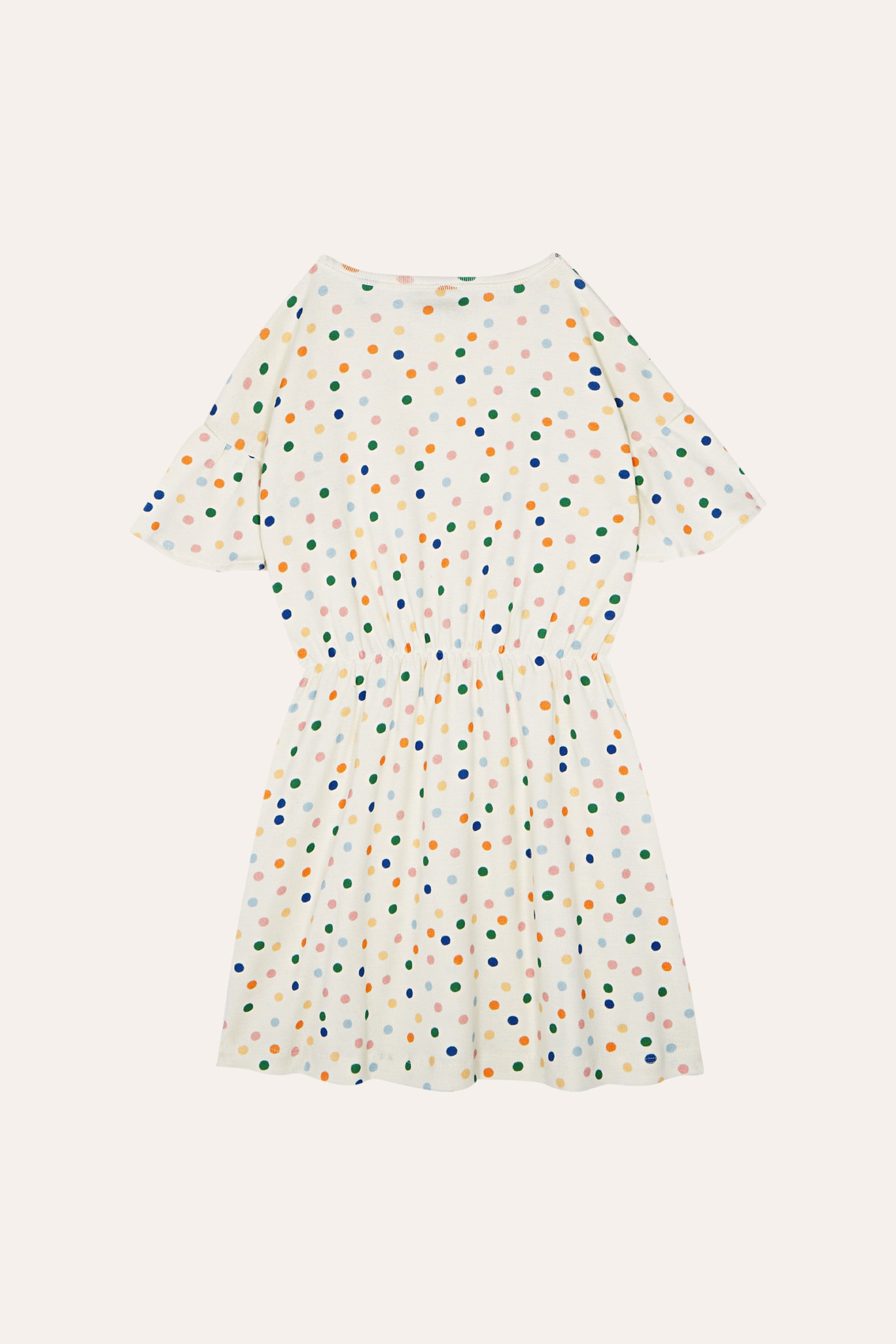 THE CAMPAMENTO ECRU DOTTED DRESS