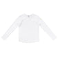 CREW KIDS WHITE/GREEN RIB TEE [FINAL SALE]