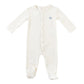 KIPP WHITE/BLUE ROCKING HORSE TERRY FOOTIE + BEANIE SET