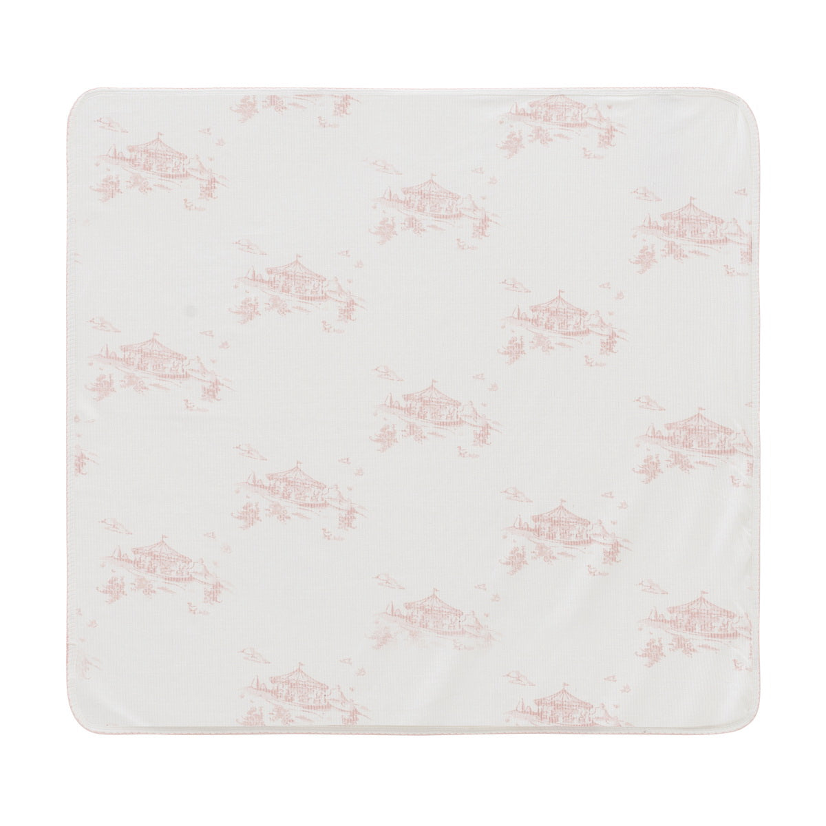 KIPP WHITE/PINK CAROUSEL BLANKET