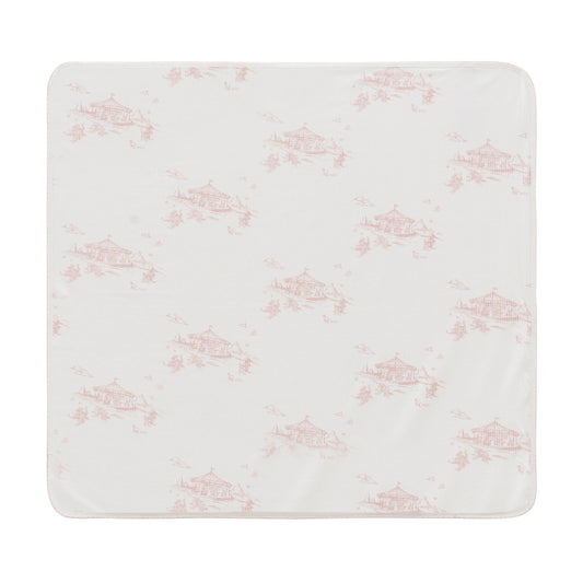 KIPP WHITE/PINK CAROUSEL BLANKET