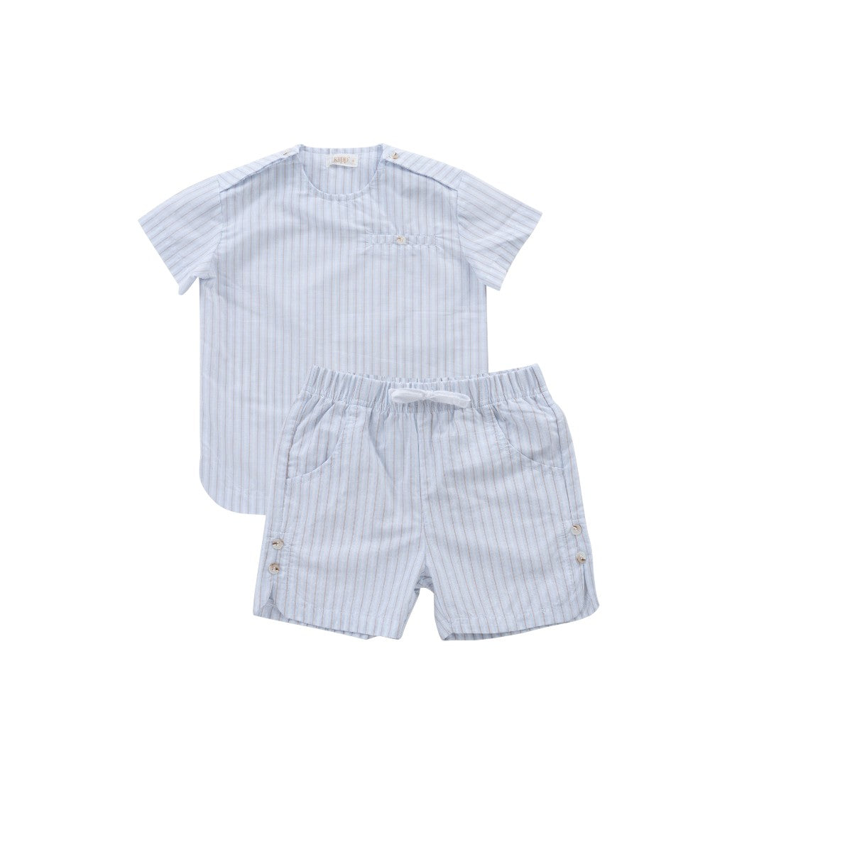 KIPP LIGHT BLUE STRIPE SHIRT SET