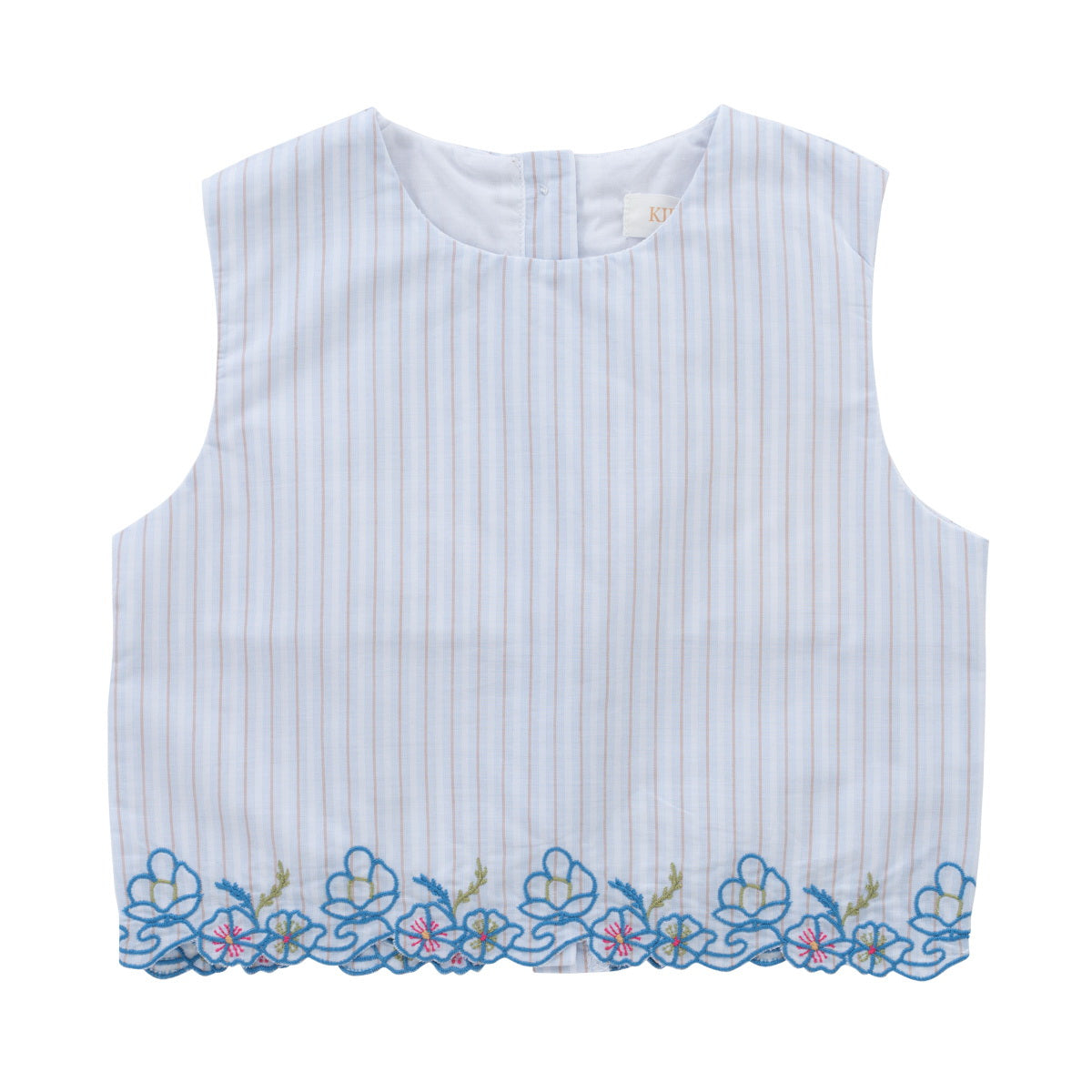 KIPP LIGHT BLUE STRIPE SLEEVELESS TOP