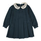 ANALOGIE SLATE CROCHET COLLAR DRESS
