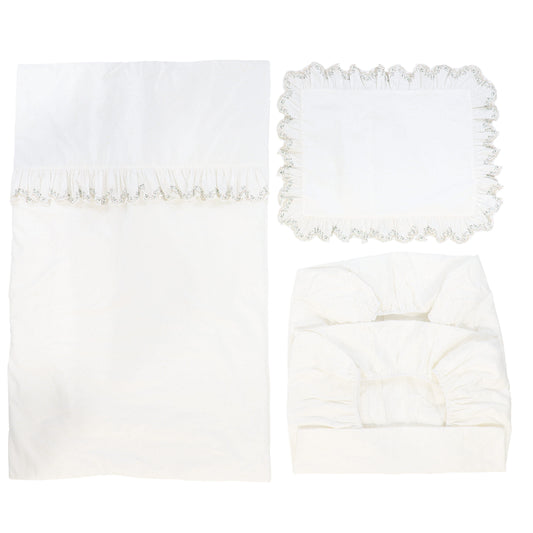 KIPP BEIGE GARDEN PRINT CRIB SET
