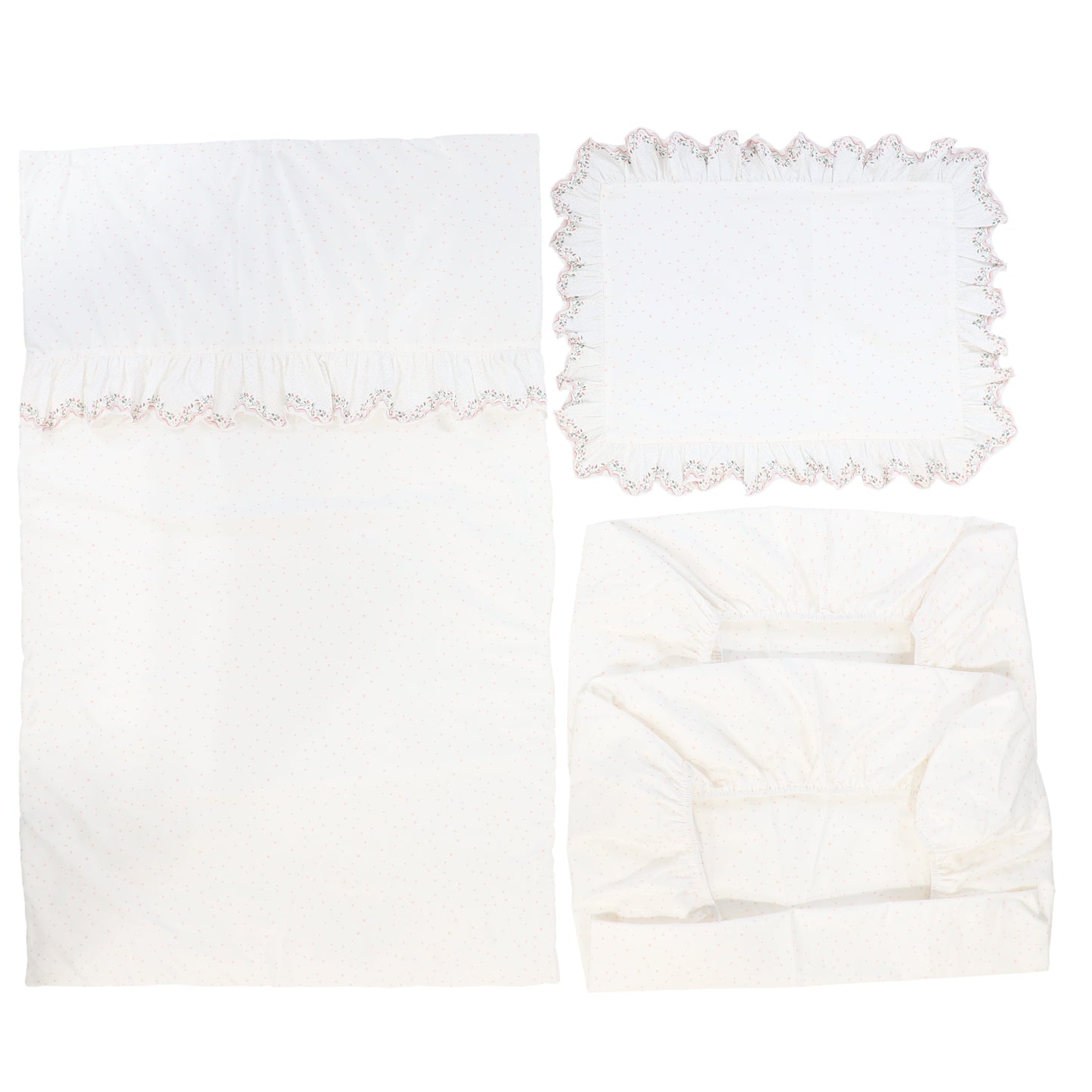 KIPP PINK GARDEN PRINT CRIB SET