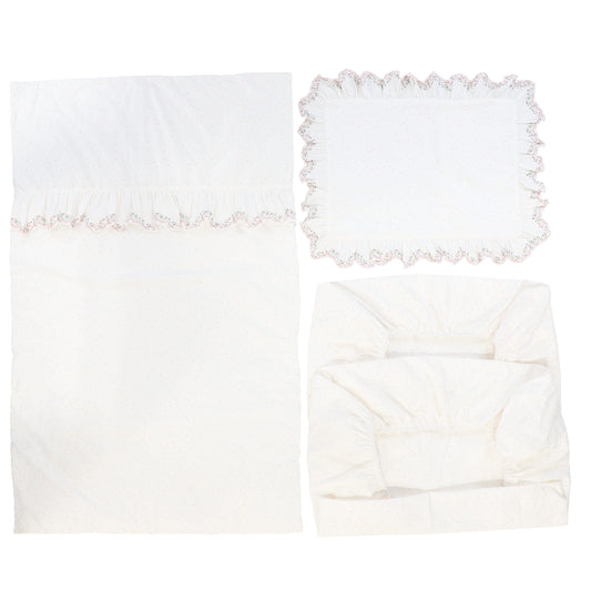 KIPP PINK GARDEN PRINT CRIB SET