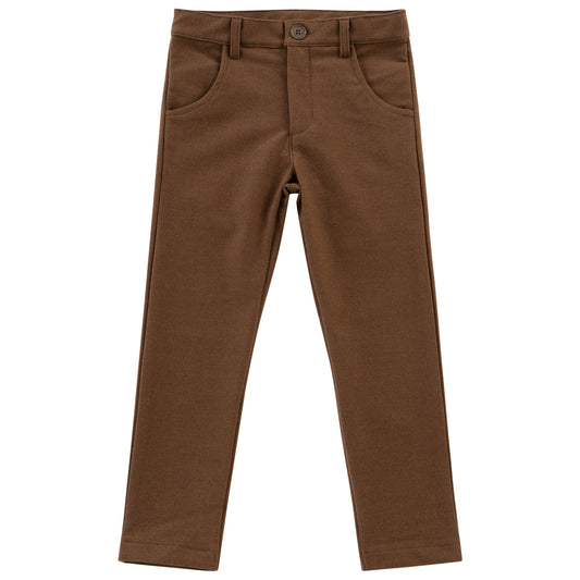KIPP BROWN SLIM STRETCH PANTS