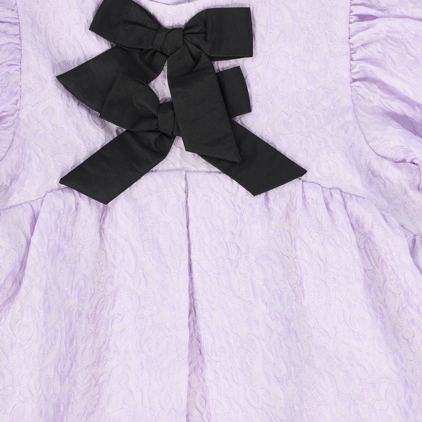 TUTU DU MONDE LAVENDER PUFF SLEEVE BOW DRESS