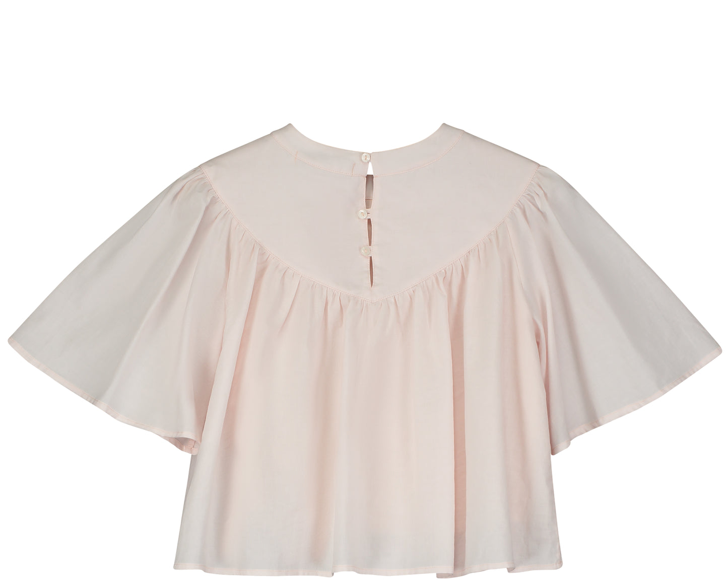 TANGERINE PALE PINK WIDE SLEEVE BLOUSE