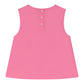 TANGERINE PINK TAFFETA A-LINE BLOUSE [FINAL SALE]