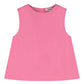 TANGERINE PINK TAFFETA A-LINE BLOUSE [FINAL SALE]