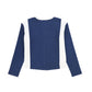 TEEN BOSS DENIM/WHITE POCKET TOP [FINAL SALE]