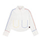 TEEN BOSS WHITE COLORED LINE DETAIL COLLAR SHIRT