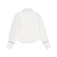 TEEN BOSS WHITE COLORED LINE DETAIL COLLAR SHIRT