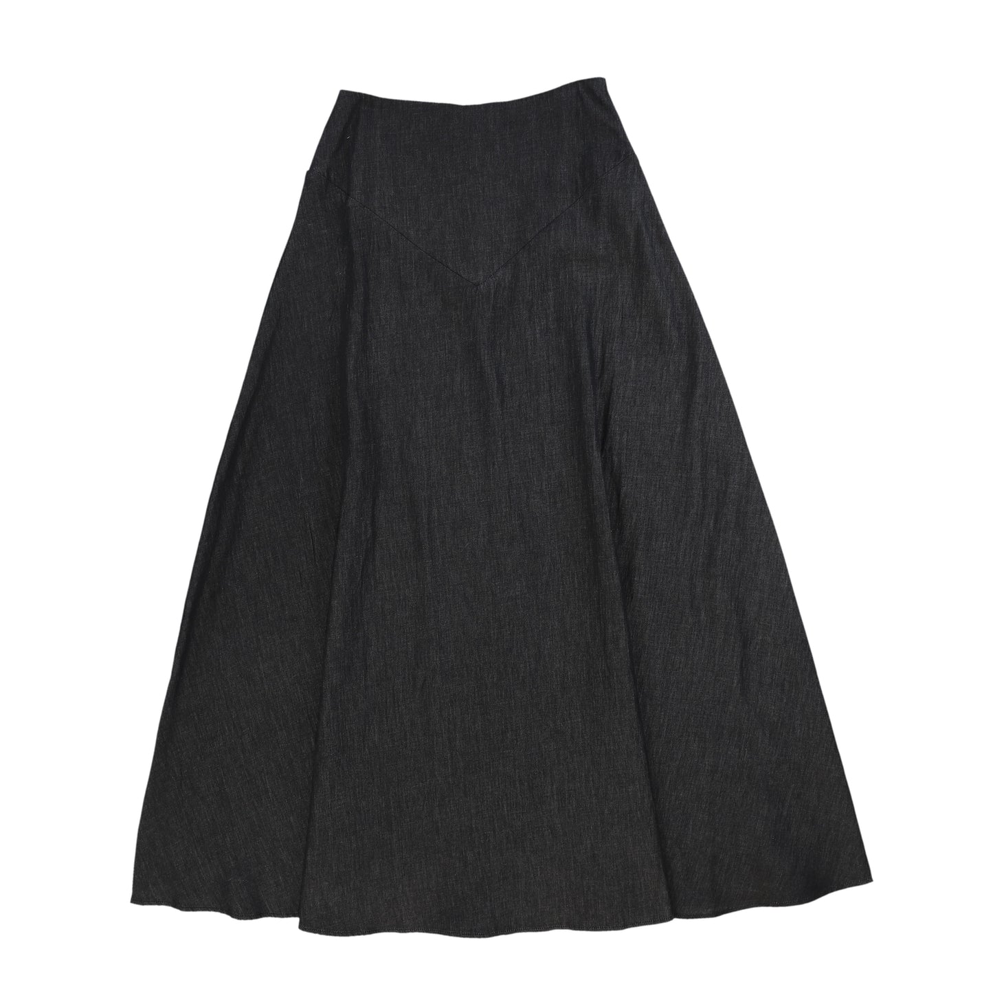 TEEN BOSS BLACK DENIM V MAXI SKIRT