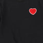 TEEN BOSS BLACK/RED HEART PATCH SWEATSHIRT