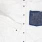 TEEN BOSS WHITE/DENIM POCKET SHIRT