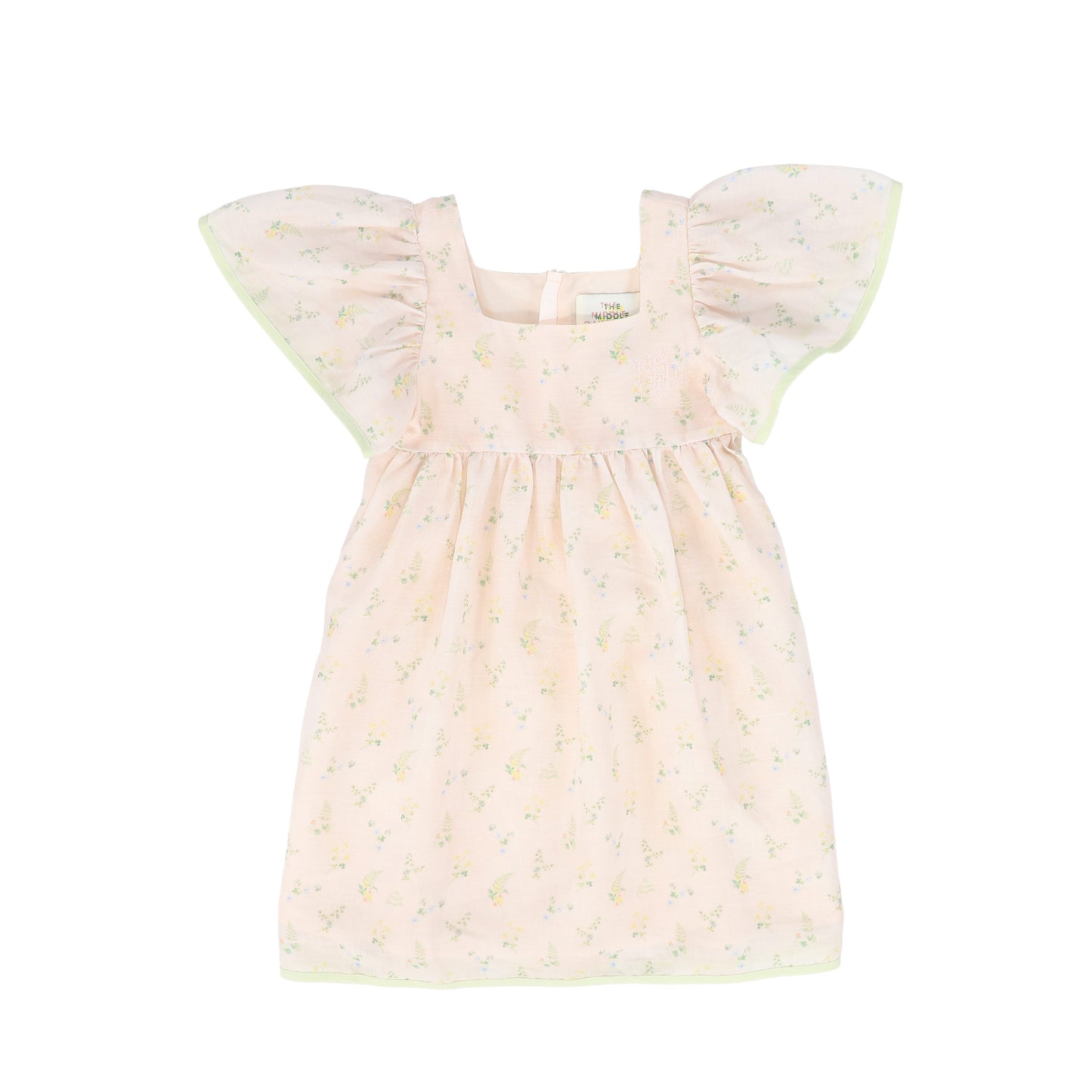 THE MIDDLE DAUGHTER PINK FLORAL PLEAT DRESS [FINAL SALE]