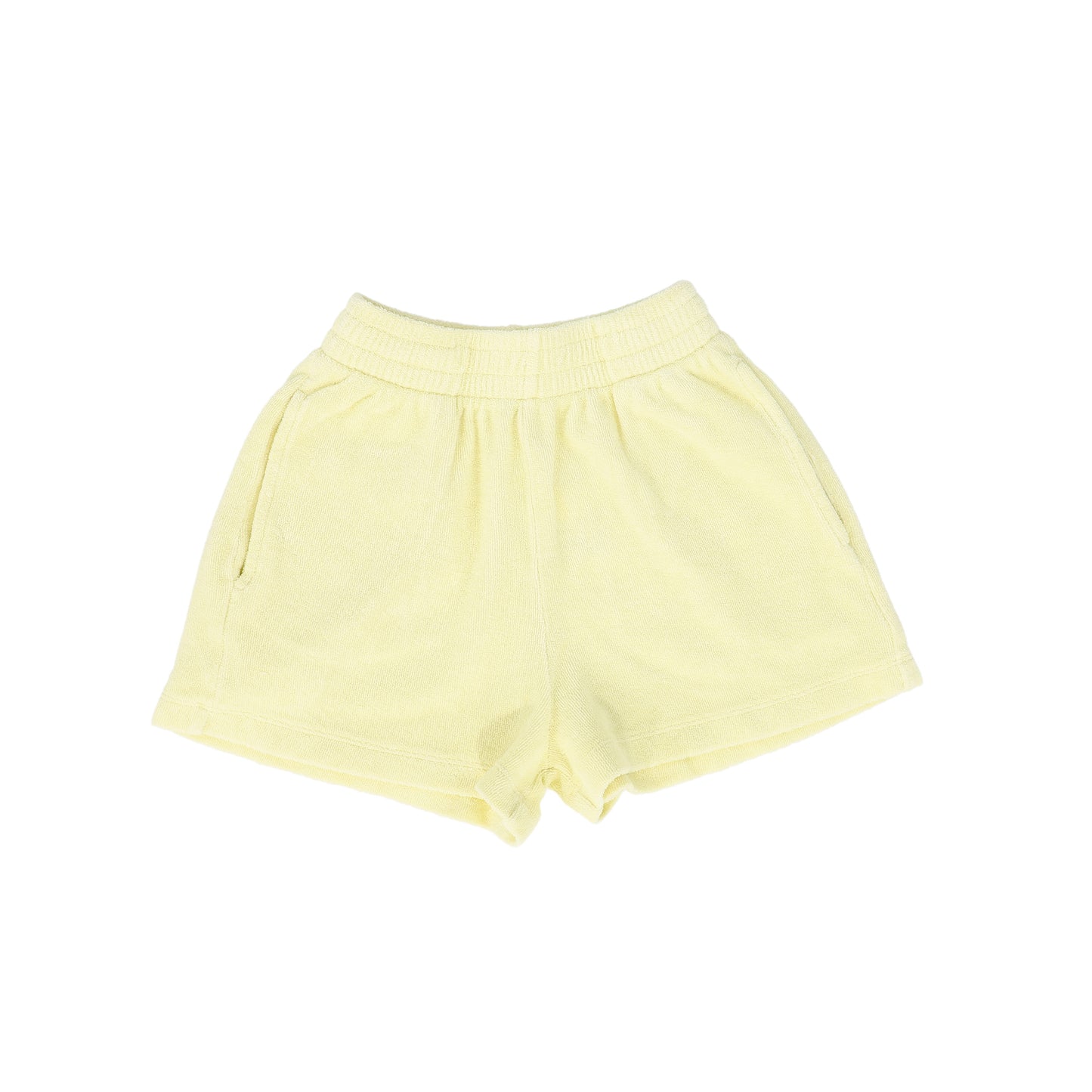 TOCOTO VINTAGE PALE YELLOW TERRY SHORTS