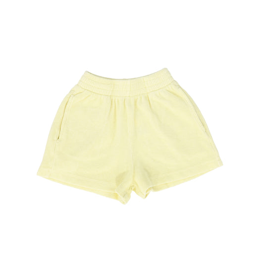 TOCOTO VINTAGE PALE YELLOW TERRY SHORTS