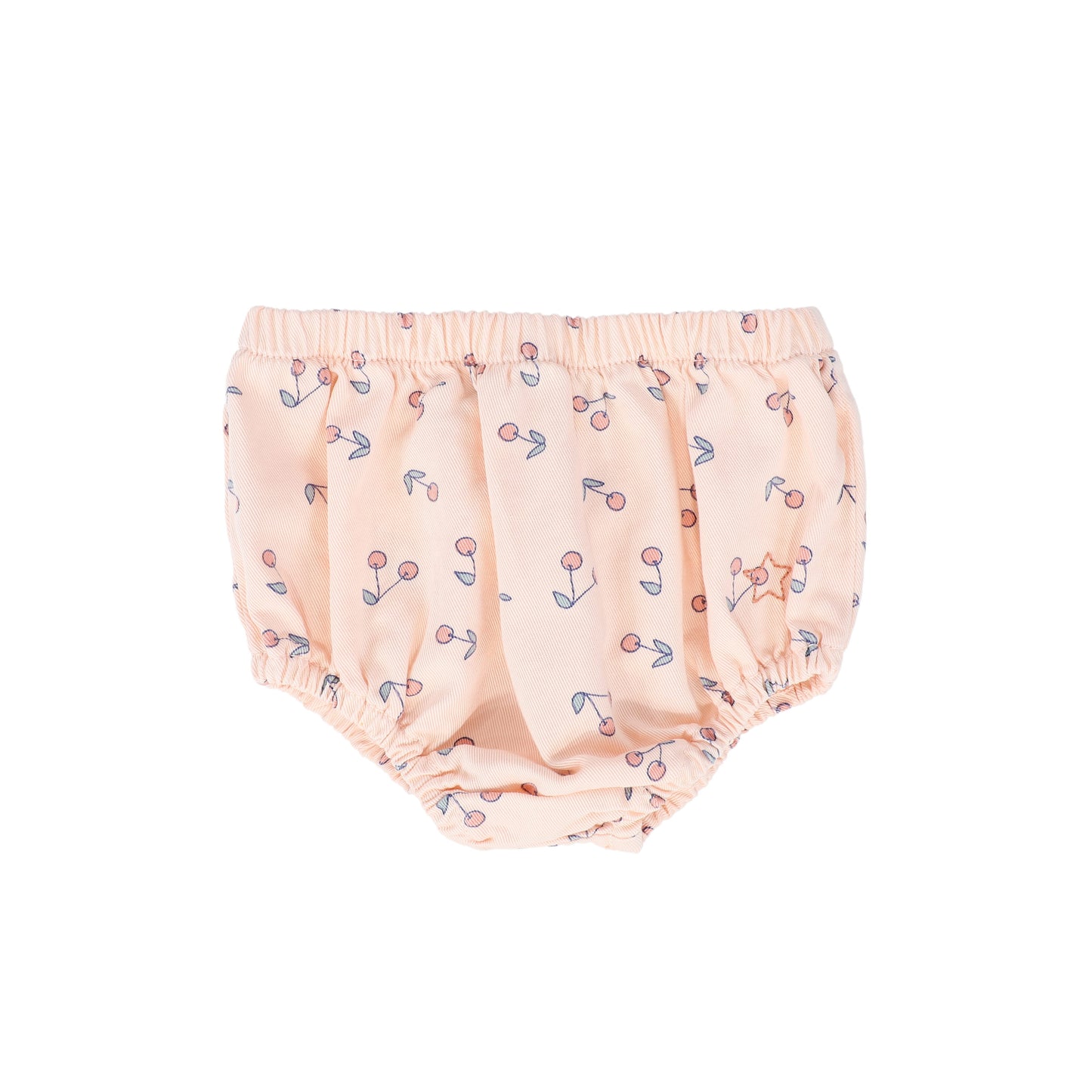 TOCOTO VINTAGE PINK CHERRY PRINT DENIM BLOOMER