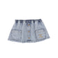 TOCOTO VINTAGE BLUE DENIM WASH POCKET MINI SKIRT